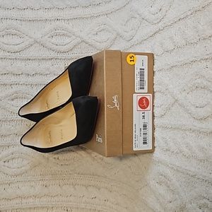 Authentic Christian Louboutin Kate 55 KATE 55 Veau Velours Black Pumps